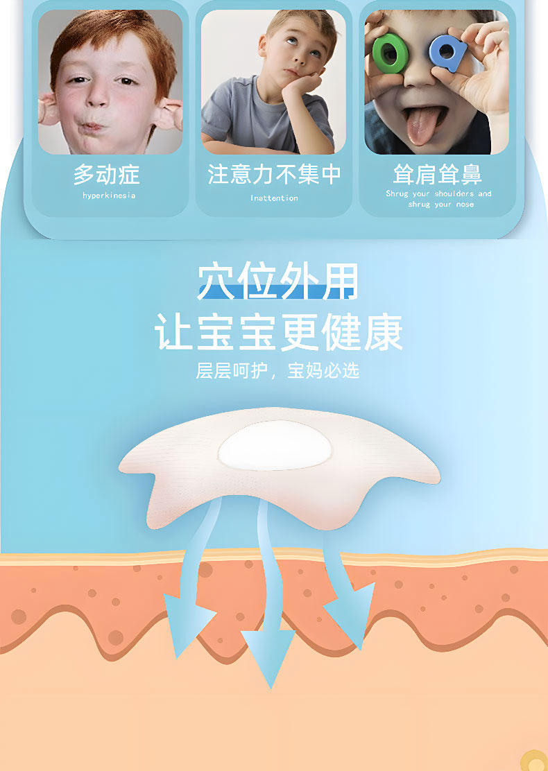 小兒多動靜安保健貼穴位外用讓寶寶更健康 小兒多動靜安保健貼穴位外用讓寶寶更健康